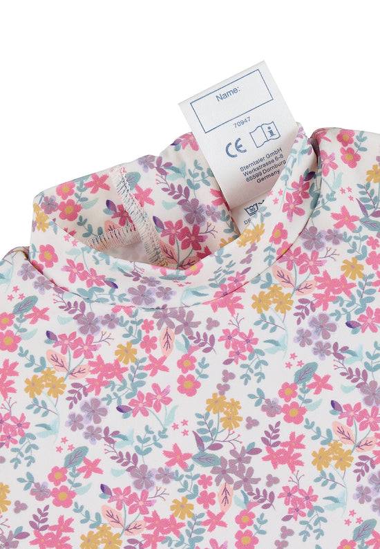 Sterntaler Schwimmoverall bedruckt mit Blumen in ecru Nur noch ein Tag übrig