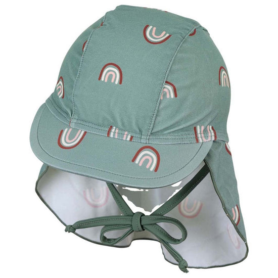 Sterntaler Schirmmütze mit Nackenschutz und Regenbogen-Druck