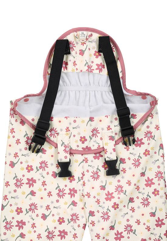 Sterntaler Regenträgerhose Blumen ungefüttert mit Reflektoren Fabrikpreis