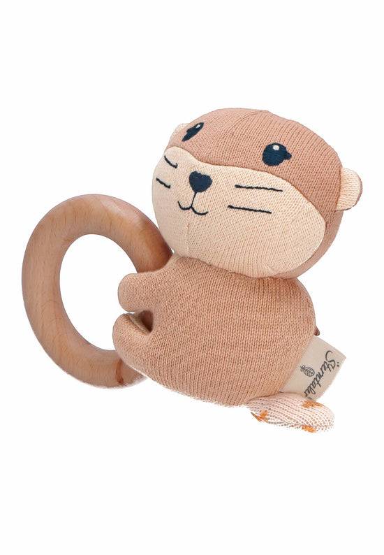 Sterntaler Holz-Greifling Otter Otti in Hellbraun, 13 cm