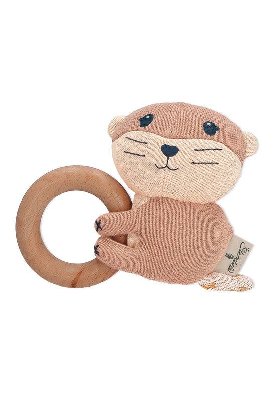 Sterntaler Holz-Greifling Otter Otti in Hellbraun, 13 cm Tiefpreis