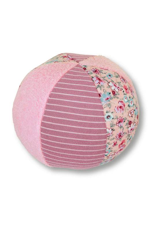 Sterntaler Ball in Rosa, 9 cm groß mit Rassel