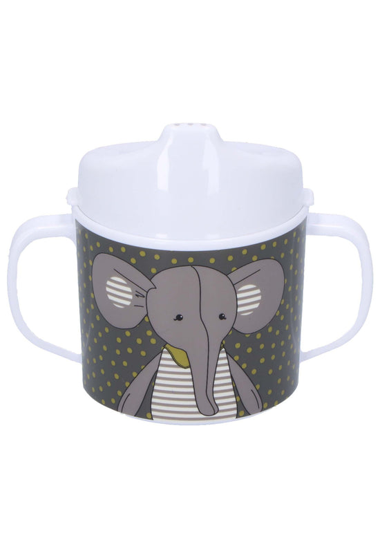 Sterntaler Henkeltasse + Trinkaufsatz Elefant Eddy+Hase Happy