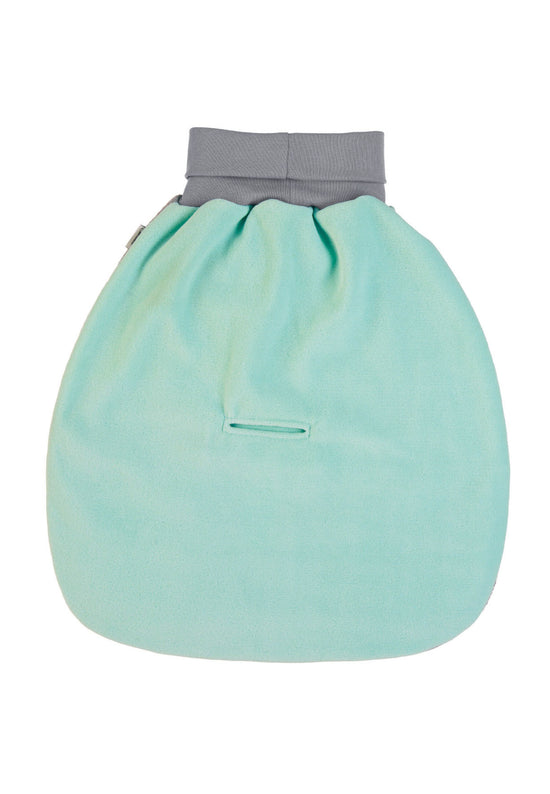 Sterntaler Strampelnest Esel Emmi aus Microfleece,Türkis/Grau 2025