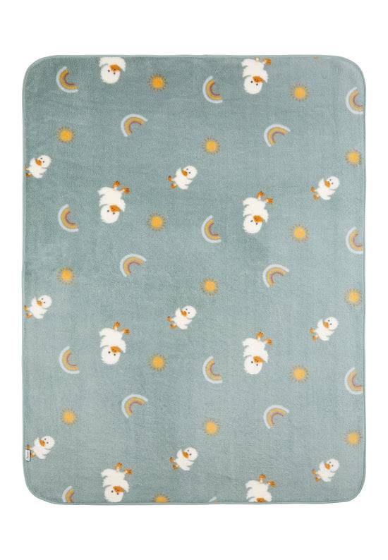 Sterntaler Babydecke mit Motiv Ente Edda in steingrün Schlussverkauf