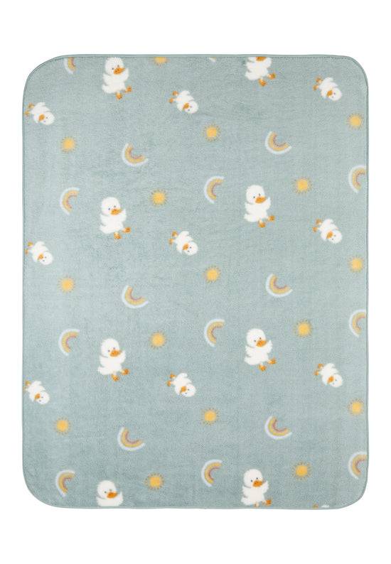 Sterntaler Babydecke mit Motiv Ente Edda in steingrün Schlussverkauf