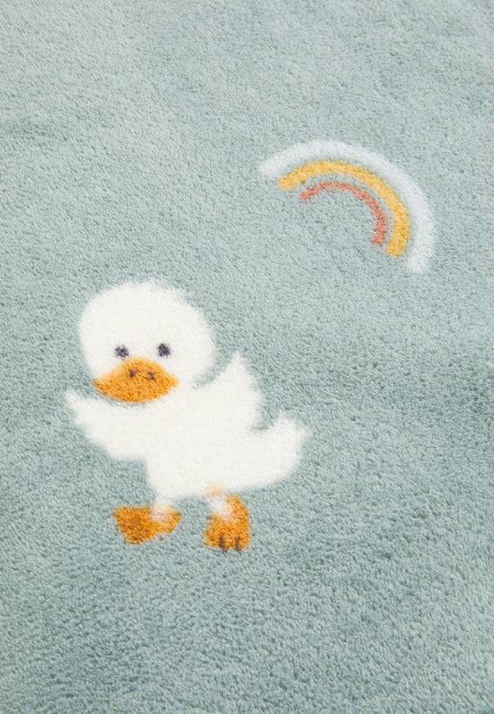 Sterntaler Babydecke mit Motiv Ente Edda in steingrün Schlussverkauf