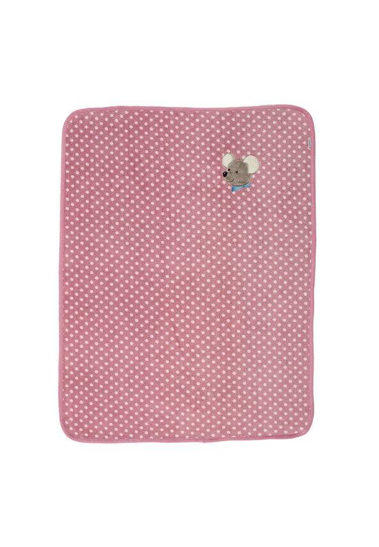 Sterntaler Plüsch-Decke Maus Mabel in Rosa mit hellen Punkten Fabrikverkauf