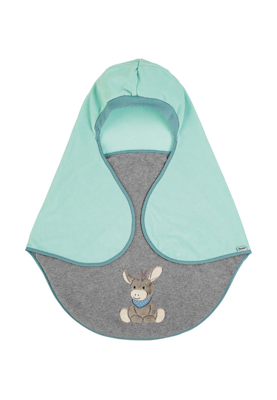 Sterntaler Newborn-Einschlagdecke Esel Emmi aus Microfleece