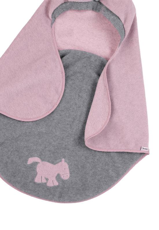 Sterntaler Einschlagdecke Pony Pauline in Lila/Grau, 75x90cm Rabatt