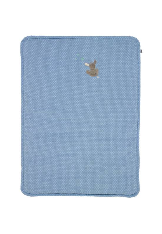 Sterntaler Schmusedecke wattiert Esel Emmi in Blau, 75x100cm Großer Ausverkauf