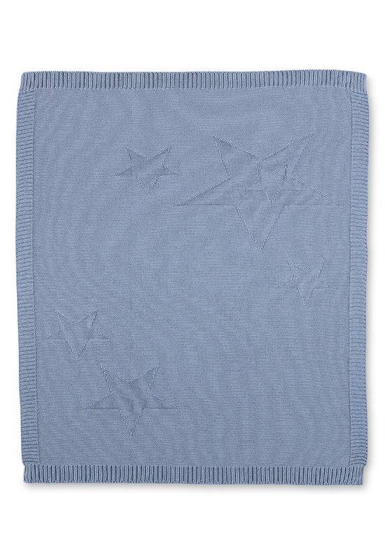 Sterntaler Strick-Schmusedecke mit eingestrickten Sternen Muttertagsangebot
