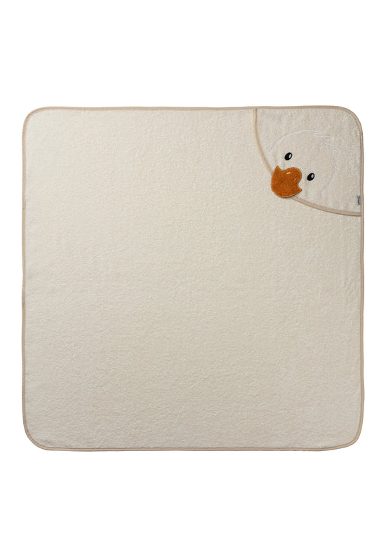 Sterntaler Kapuzenbadetuch mit Motiv Ente Edda, 100x100cm Online Outlet