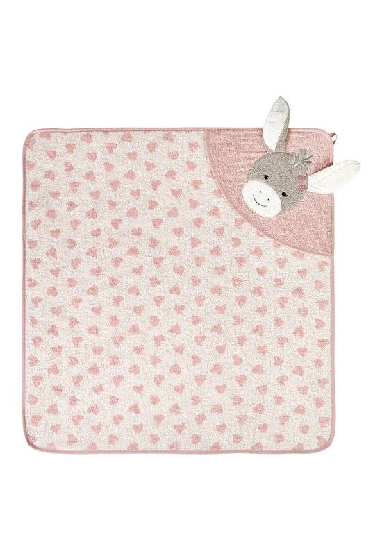 Sterntaler Kapuzenbadetuch Esel Emmi Girl, 80x80cm Zeitlich begrenztes Angebot