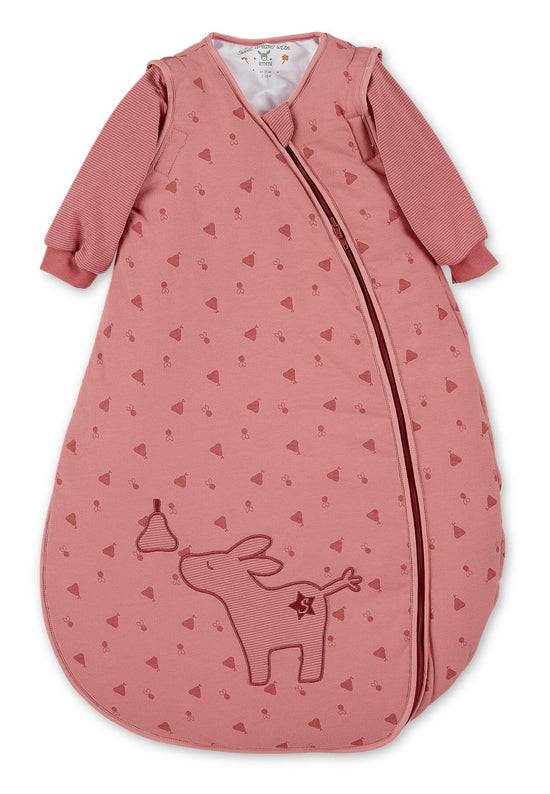 Sterntaler Schlafsack mit Ärmeln 90cm Esel Emmily, Mittelrot