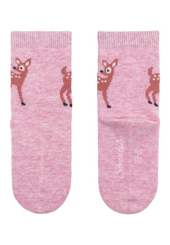 Sterntaler 3er Pack Baumwollsocken mit Rehkitz-Motiv Schlussverkauf
