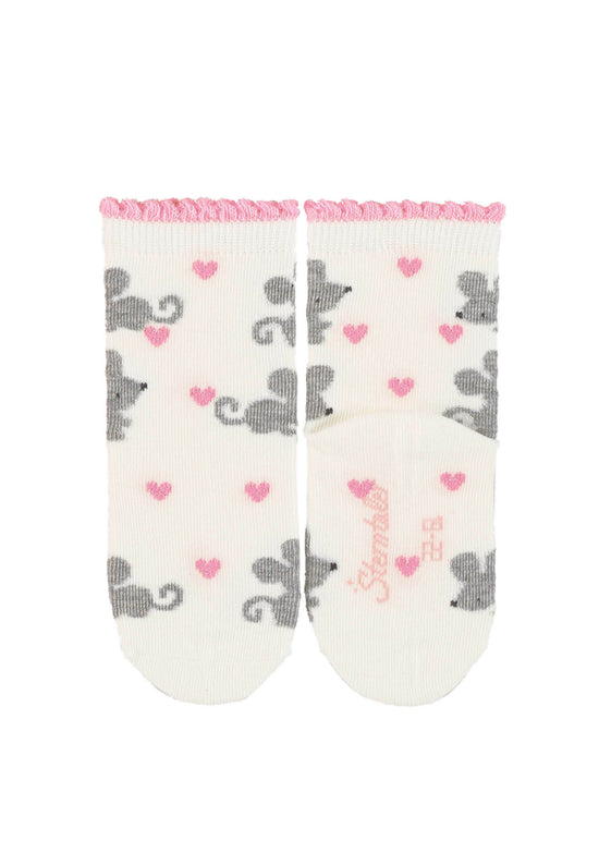 Sterntaler Socken im 3er-Pack Katzengesicht, Herz und Maus Günstiger Verkauf