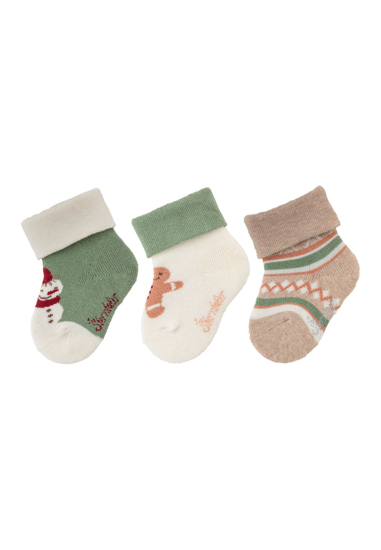 Sterntaler Baby Socken 3er Set Weihnachten aus Baumwoll-Mischgewebe Blitzverkäufe