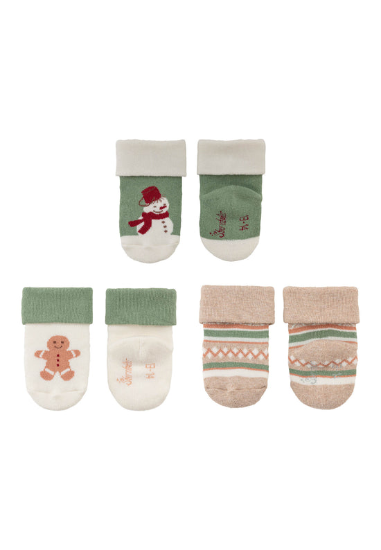 Sterntaler Baby Socken 3er Set Weihnachten aus Baumwoll-Mischgewebe Blitzverkäufe