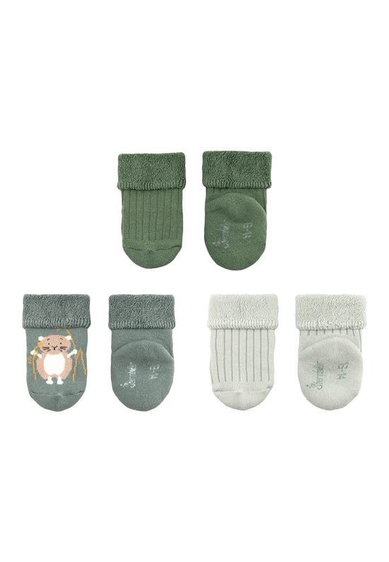 Sterntaler Baby Socken 3er Set Bieber aus Baumwoll-Mischgewebe Kostenloser Versand