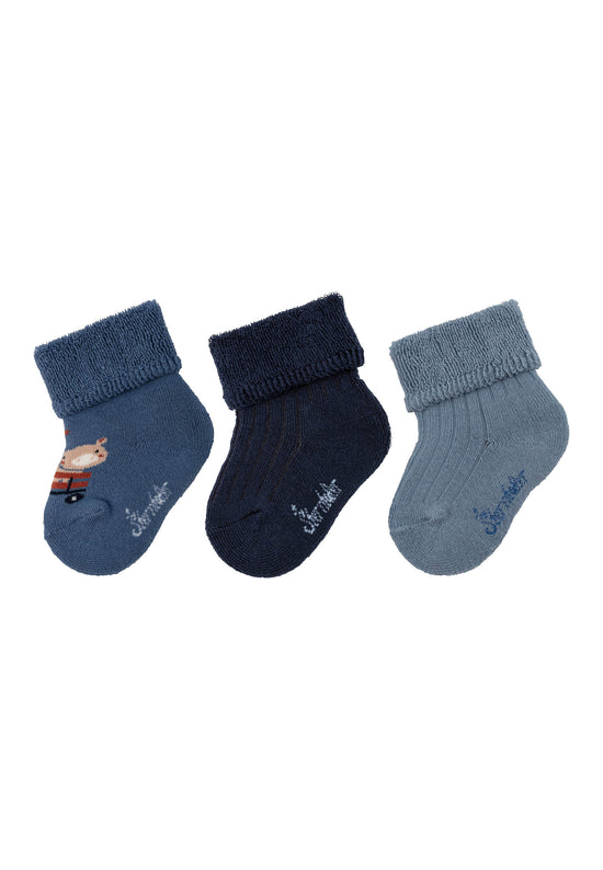 Sterntaler Baby Socken 3er Set Tiere aus Baumwoll-Mischgewebe