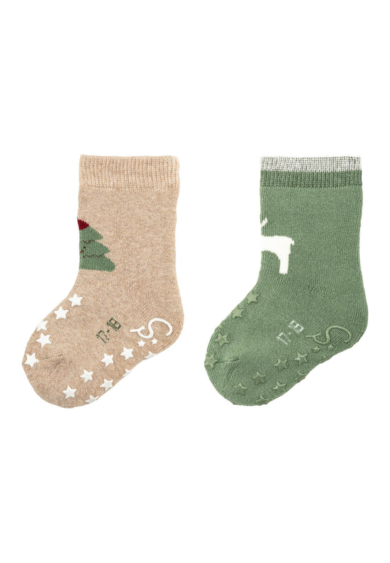 Sterntaler ABS Socken Weihnachten im 2er-Pack, rutschfeste Sohle Sonderangebot