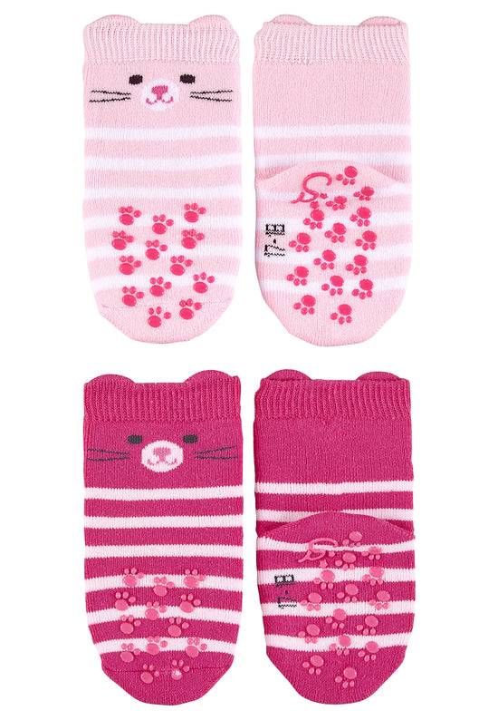Sterntaler ABS-Krabbelsocken 2er-Pack Katze mit 3D-Ohren Flash Sale