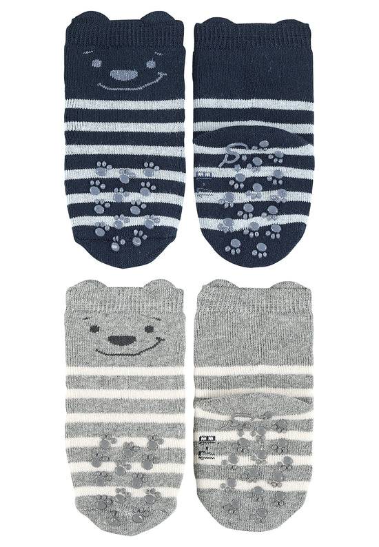 Sterntaler ABS-Krabbelsocken 2er-Pack Bär mit 3D-Ohren Begrenztes Angebot