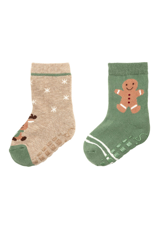 Sterntaler ABS Socken Weihnachten im 2er-Pack, Innenfrottee Online Shopping