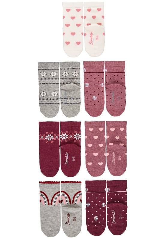 Sterntaler Socken für Mädchen, im 7er-Pack Muttertagsangebot