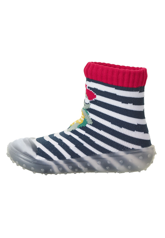 Sterntaler Adventure-Socks Schildkröte in Marine mit Ringel Valentinstagsangebot
