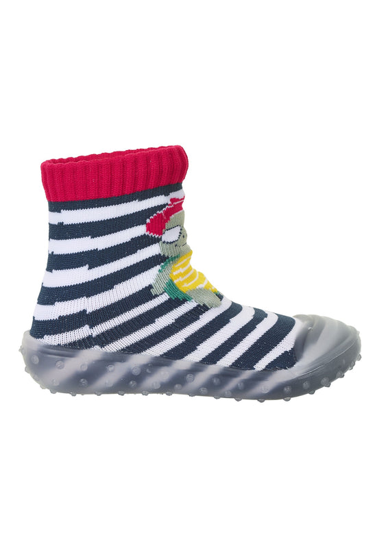 Sterntaler Adventure-Socks Schildkröte in Marine mit Ringel Valentinstagsangebot