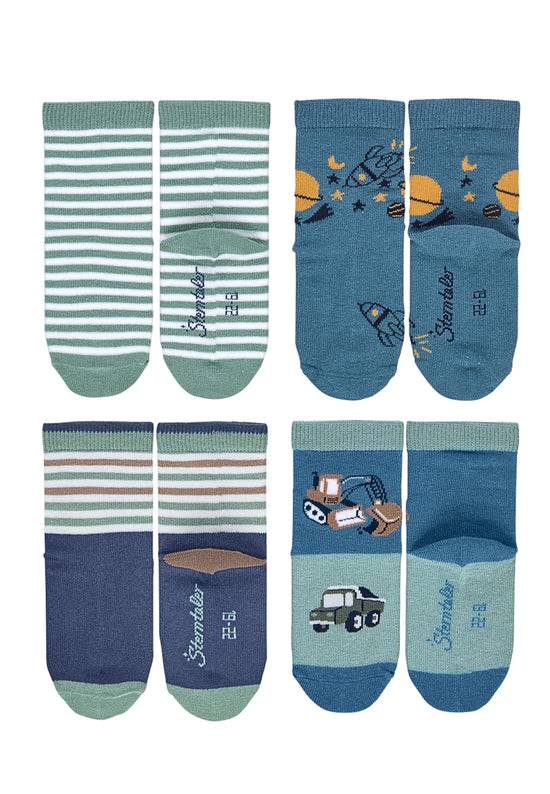 Sterntaler Kindersocken 7er-Box Jungen in Mittelblau Heißer Verkauf