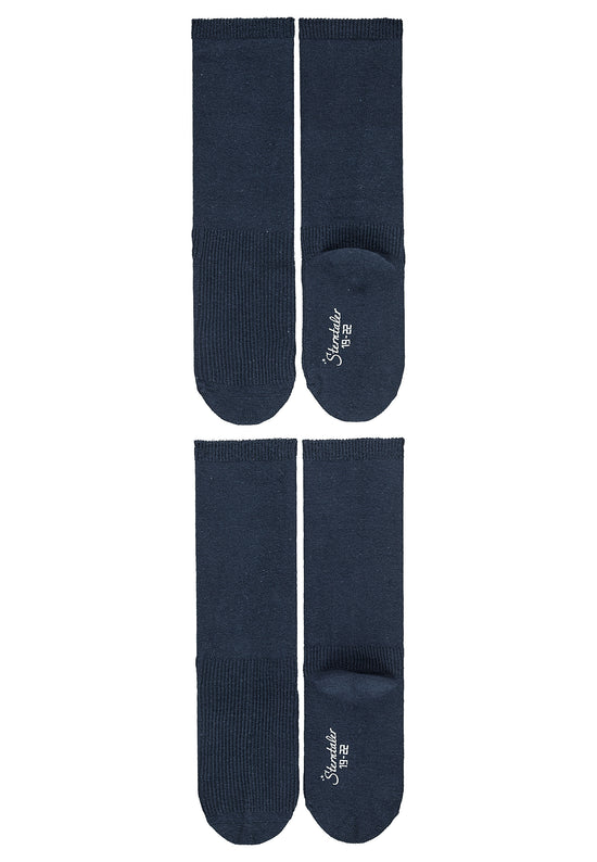 Sterntaler Kniestrümpfe 2er-Pack uni in Marine, Weiß o. Grau Begrenzte Freigabe