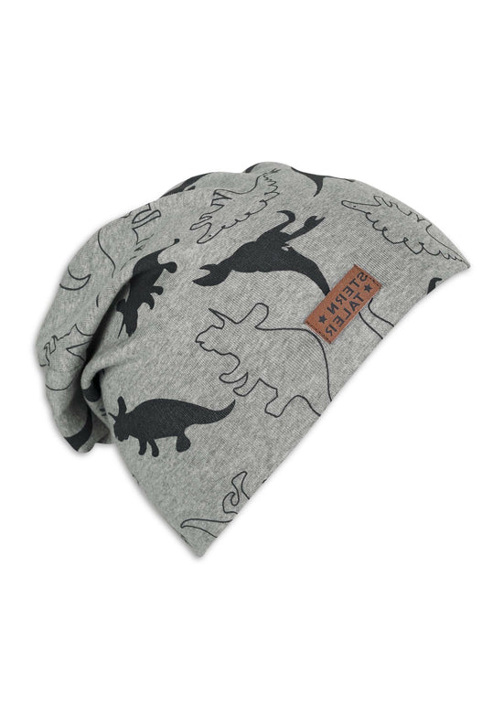 Sterntaler Slouch-Beanie Mütze aus Jersey mit Druck Dinos