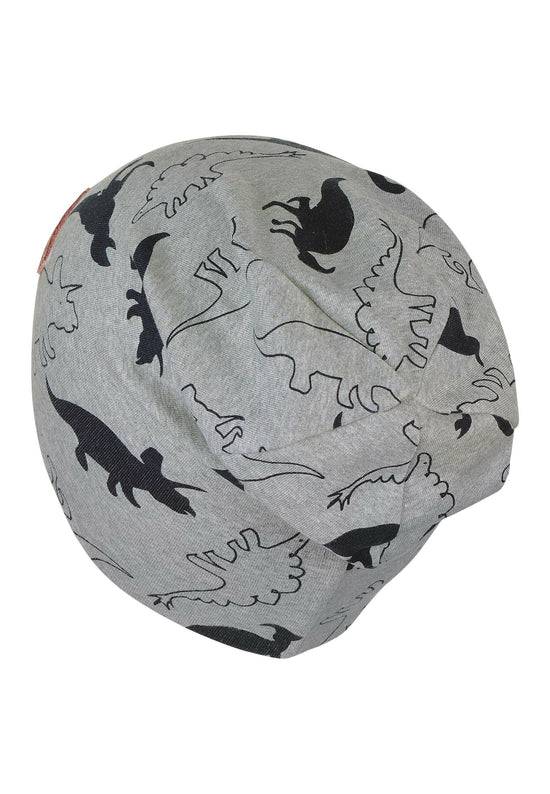 Sterntaler Slouch-Beanie Mütze aus Jersey mit Druck Dinos Letzter Tag