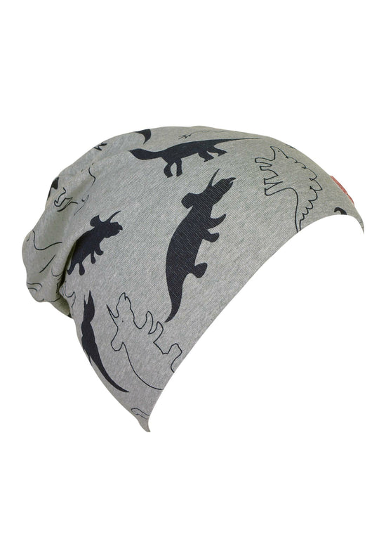 Sterntaler Slouch-Beanie Mütze aus Jersey mit Druck Dinos Letzter Tag
