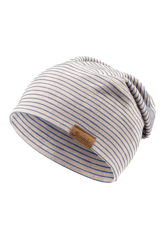 Sterntaler Beanie aus Microfleece und Streifendruck