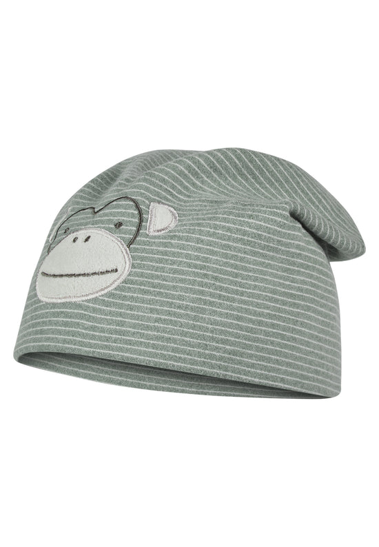 Sterntaler Beanie bedruckt mit Motiv Affe Albert