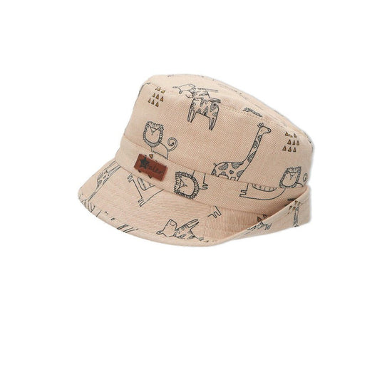 Sterntaler Fischerhut mit süßen Safari-Motiven in Beige Clearance-Verkauf
