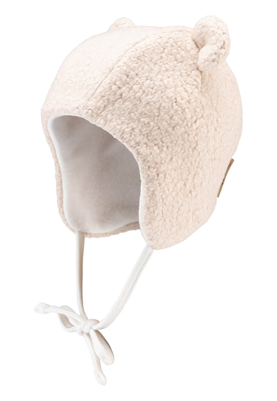 Sterntaler Inkamütze mit Ohren aus Baumwollteddystoff