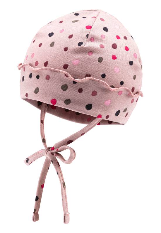 Sterntaler Beanie aus Jersey mit Punkten bedruckt