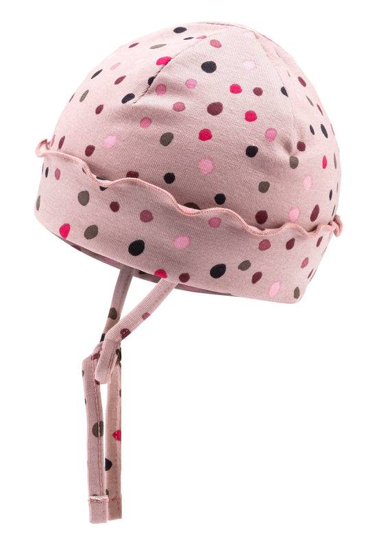 Sterntaler Beanie aus Jersey mit Punkten bedruckt Fabrikpreis