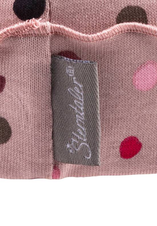 Sterntaler Beanie aus Jersey mit Punkten bedruckt Fabrikpreis