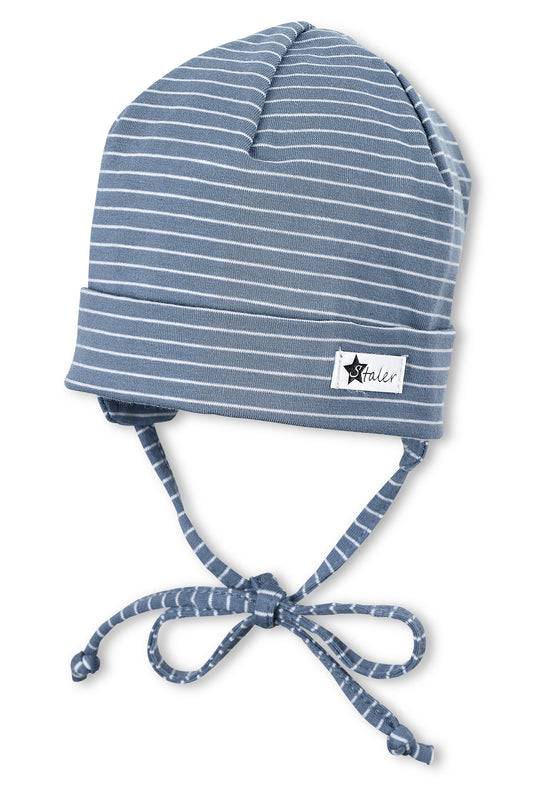 Sterntaler OCS Beanie aus Ringeljersey in Samtblau und Rosa Günstig kaufen