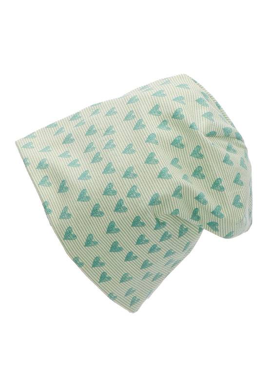 Sterntaler Slouch-Beanie mit Herzen Print aus Jersey