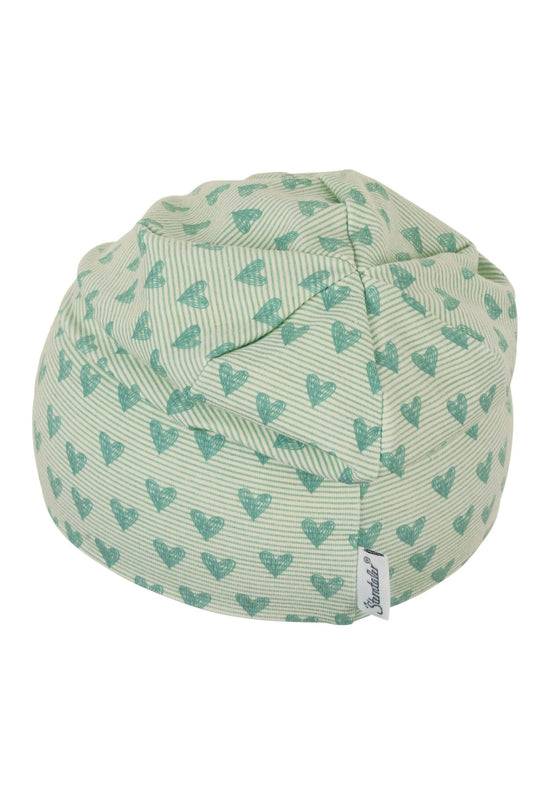 Sterntaler Slouch-Beanie mit Herzen Print aus Jersey Exklusivangebot