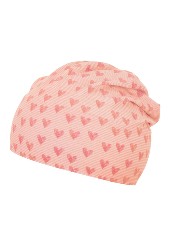 Sterntaler Slouch-Beanie mit Herzen Print aus Jersey Exklusivangebot