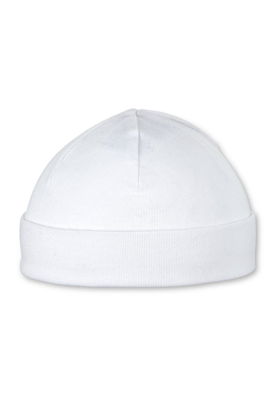 Sterntaler OCS Beanie aus Singlejersey (Bio) uni in Weiß