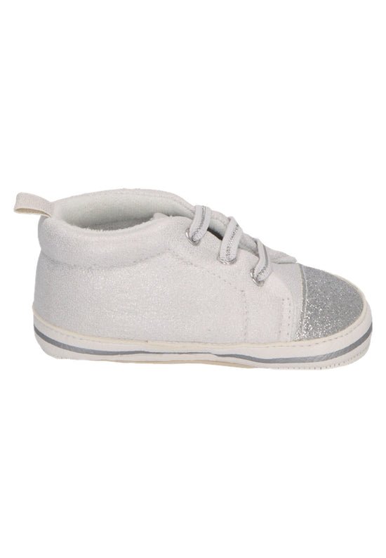 Sterntaler Babyschuh mit elastischen Schnürsenkeln in lichtgrau Lagerräumung